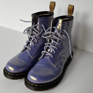 Dr Martens Metallic Iridescent Purple women's size 7